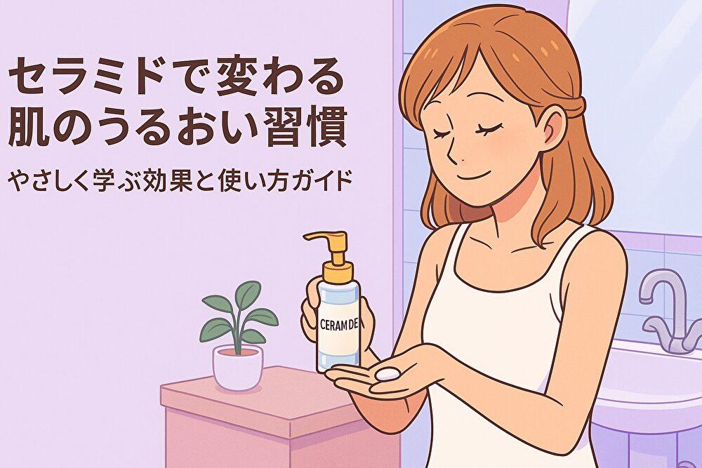 セラミドで変わる肌のうるおい習慣！やさしく学ぶ効果と使い方ガイド