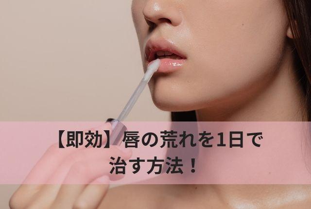 【即効】唇の荒れを1日で治す方法！黒ずみ・紫・血色の悪さを改善してすっぴん美唇になるケア